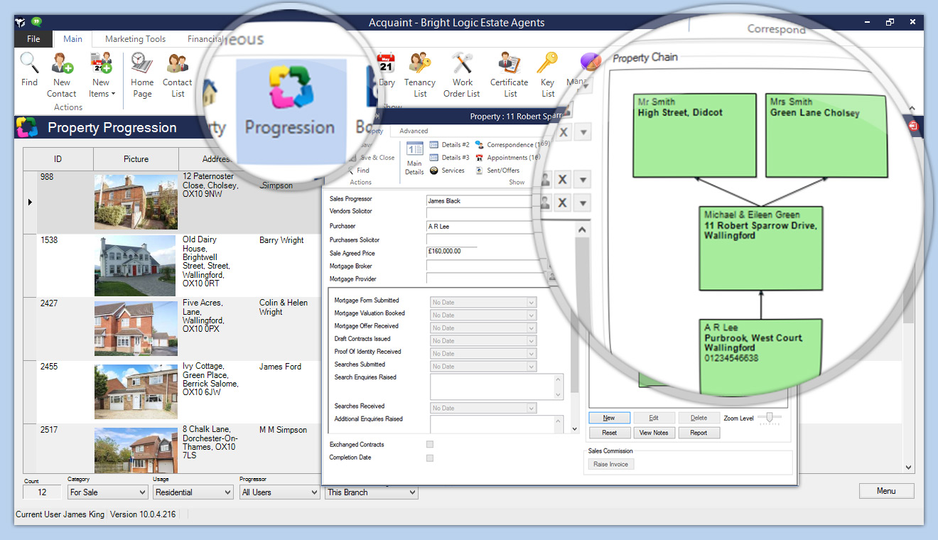 Acquaint CRM Sales and Sales Progression