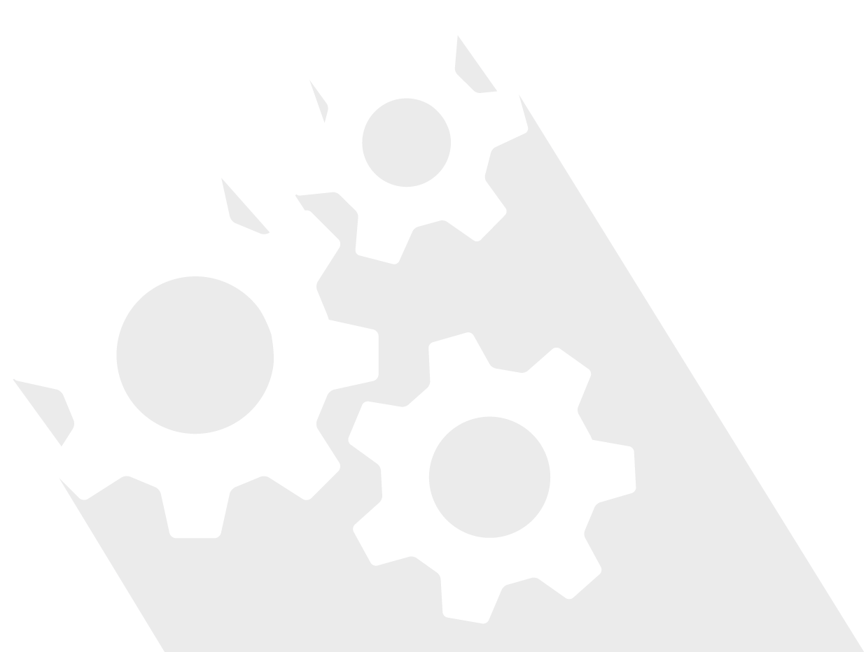 Illustration of interlocking cogs