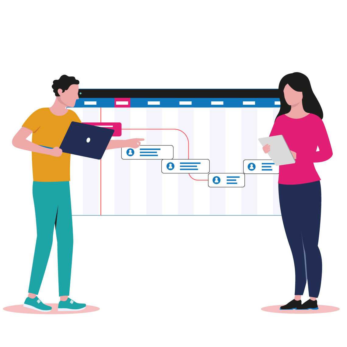 Milestones and property chain in Acquaint