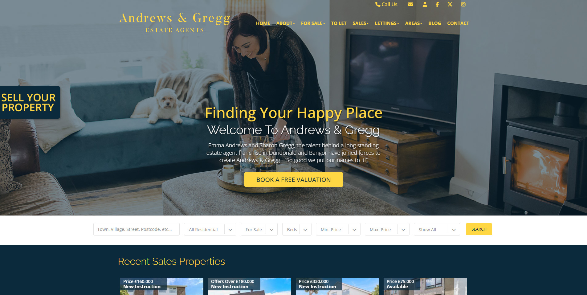 Andrews & Gregg website screenshot