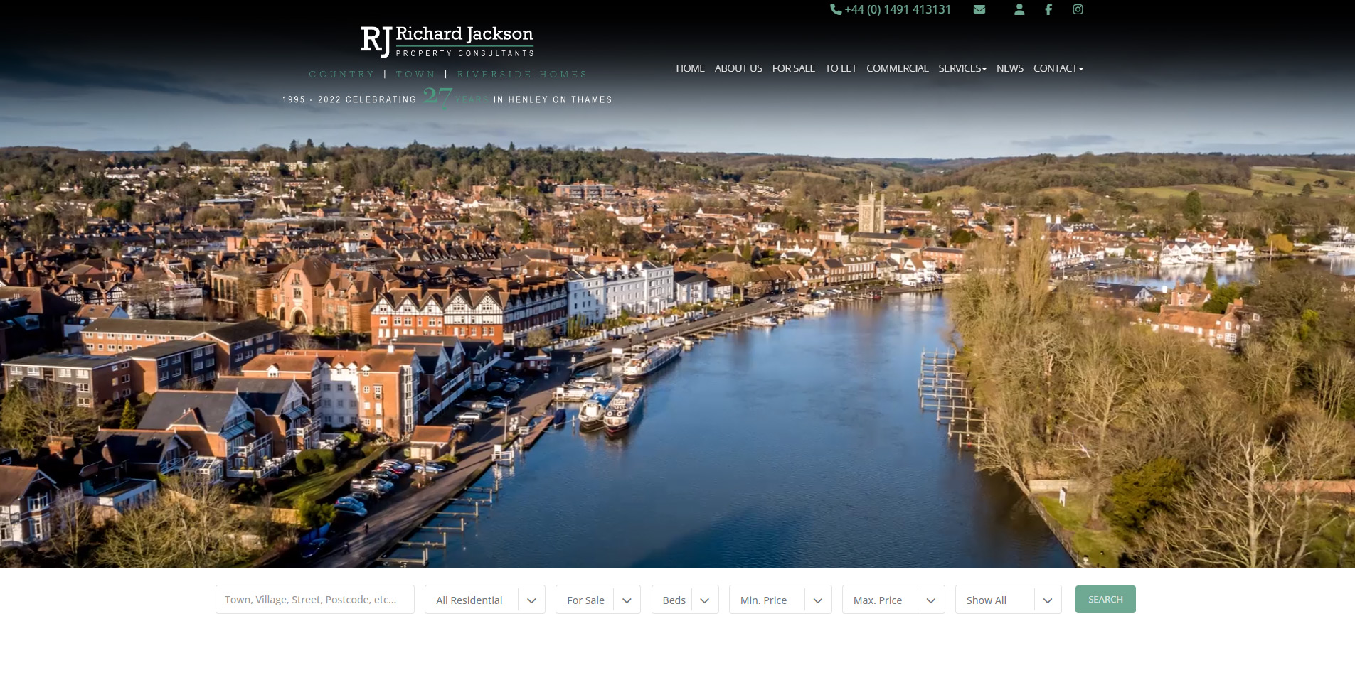 Richard Jackson Property Consultants website screenshot